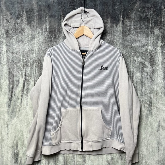 Lost Other - Vintage Y2K Lost Enterprises Hoodie Sweatshirt Size Large 90s Surf Skate Grunge